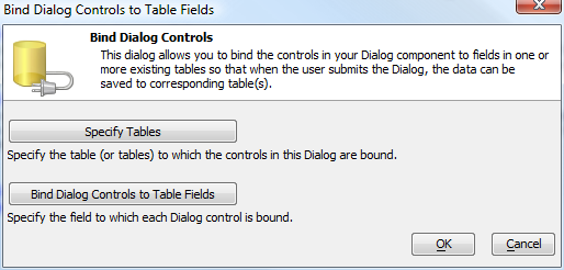 Bind Dialog Controls To Table Fields
